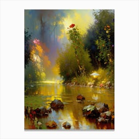 River In The Forest 1 Canvas Print