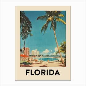 Florida Vintage Travel Poster Canvas Print