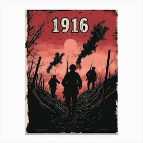 Aihrgdesign A Vintage Poster Depicting A Dramatic World War I F9711015 4fbf 48ff 8eed Ea8b3f376b30 1 Canvas Print