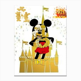 Mickey Love Canvas Print