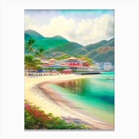 Nha Trang Vietnam Soft Colours Tropical Destination Canvas Print