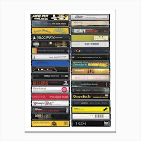 2005 Music - Cassette Print Canvas Print