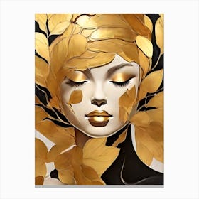 Golden lady Canvas Print