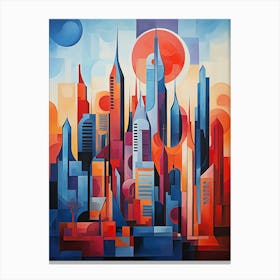 City of Dreams: Iconic Towers in Dubai Canvas Print