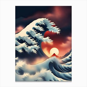 Great Wave Off Kanagawa 4 Canvas Print