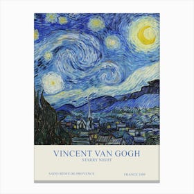 Vincent Van Gogh - Starry Night Canvas Print