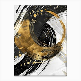 Abstract Gold And Black Canvas Print 5 Canvas Print