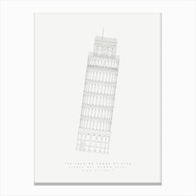 The Leaning Tower Canvas Print