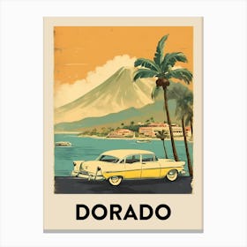 Dorado Retro Travel Poster 1 Canvas Print