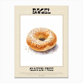 Gluten Free Bagel 3 Canvas Print