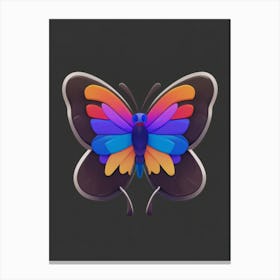 Butterfly Icon Canvas Print