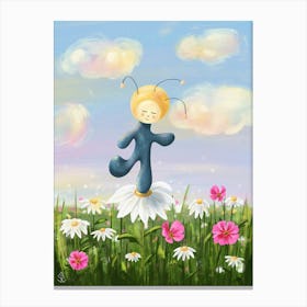 Fool Moon enjoys spring Canvas Print