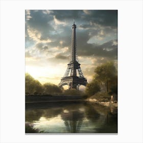 Eiffel Tower Paris France Dominic Davison Style 6 Canvas Print