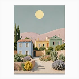 Colourful Desert Houses Canvas Print