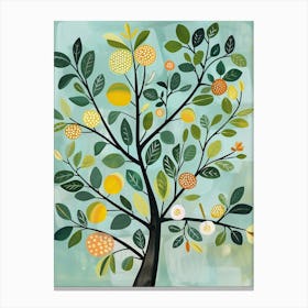 Lime Tree Flat Illustration 8 Canvas Print