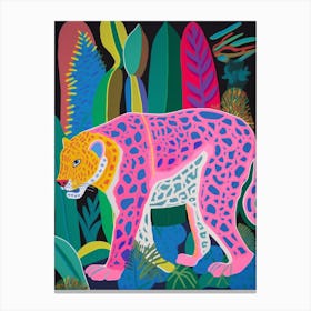 Maximalist Animal Painting Jaguar 1 Canvas Print