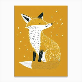 Yellow Fox 2 Canvas Print