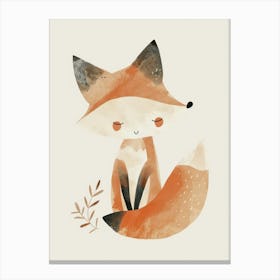 Charming Nursery Kids Animals Fox Cub 3 Canvas Print