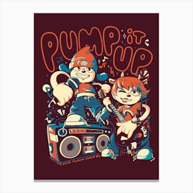 Pump It Up - Retro Game Geek Gift Canvas Print