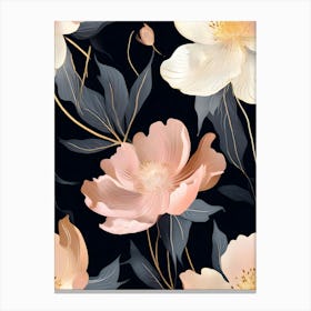 Peony Wallpaper 2 Canvas Print