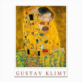 Gustav Klimt The Kiss 1 Canvas Print