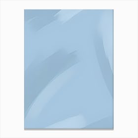 Light Blue Abstract Painting Canvas Print