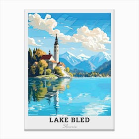 Lake Bled Travel Canvas Print