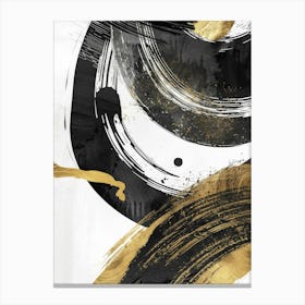 Abstract Black And Gold Canvas Print 4 Canvas Print