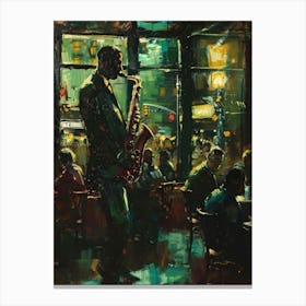 Saxophone Player 3 Canvas Print