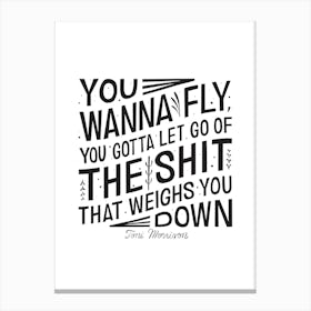 Toni Morrison Fly Canvas Print