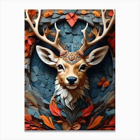 Deer head 1 Canvas Print