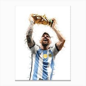 Lionel Messi World Cup Canvas Print