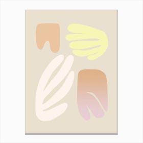 Floral Matisse Shapes 4 Canvas Print