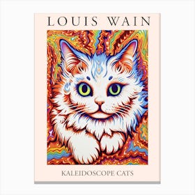 Louis Wain, Kaleidoscope Cats Poster 9 Canvas Print