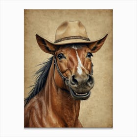 Cowboy Horse 1 Canvas Print