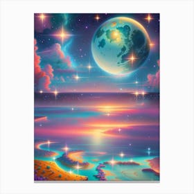 Fantasy Galaxy Ocean 9 Canvas Print