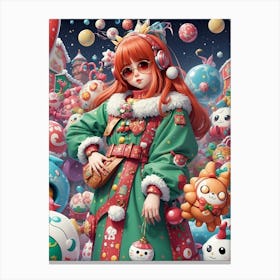 Christmas Girl 4 Canvas Print