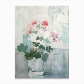 A World Of Flowers Geranium 3 Painting Canvas Print