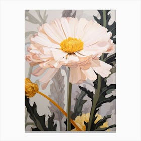 Flower Illustration Calendula 3 Canvas Print