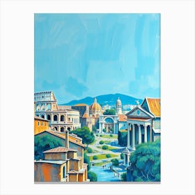 Rome Cityscape 5 Canvas Print