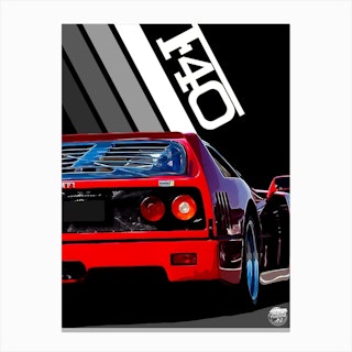 Ferrari F40 Classic Car 2 Canvas Print