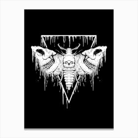 Satanic Moth Canvas Print