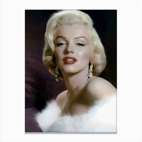 American Actress Marilyn Monroe Canvas Print