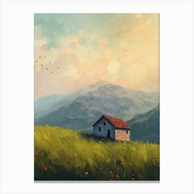 House In The Meadow 1 Canvas Print