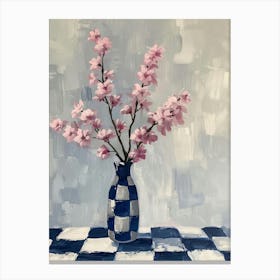 Cherry Blossoms In A Vase Canvas Print