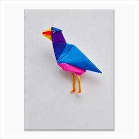 Chicken 2 Origami Bird Canvas Print