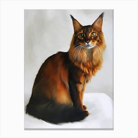 Somali Cat Painting 3 Canvas Print