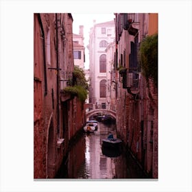 Venice Canal Channel Water Italian Italy Milan Venice Florence Rome Naples Toscana photo photography art travel Canvas Print