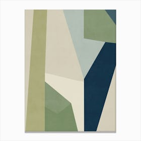 Abstract green and blue Canvas Print
