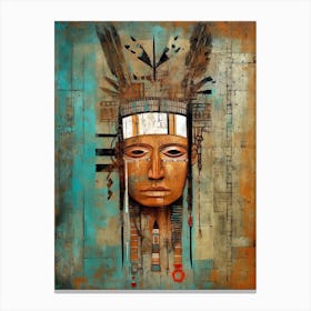 Native american mask 2 Canvas Print